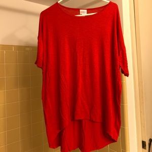 Red LulaRoe shirt